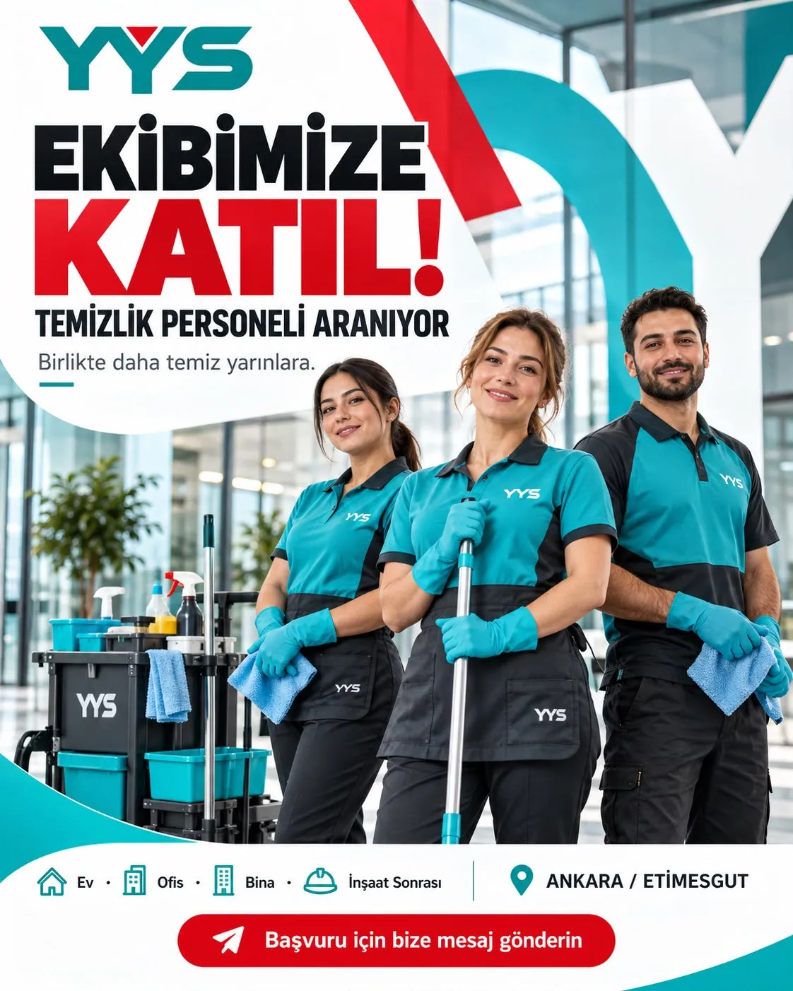 Aylık Temizlik Personeli Temini